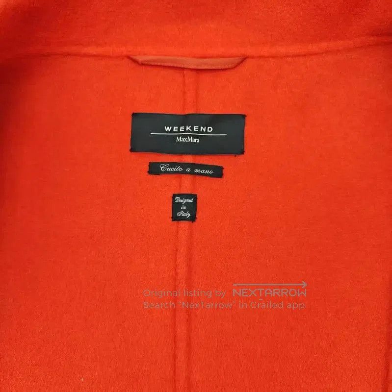Other MaxMara Red Wool Long Coat for Women . Size L / US 10 / IT 46 - 6 Thumbnail