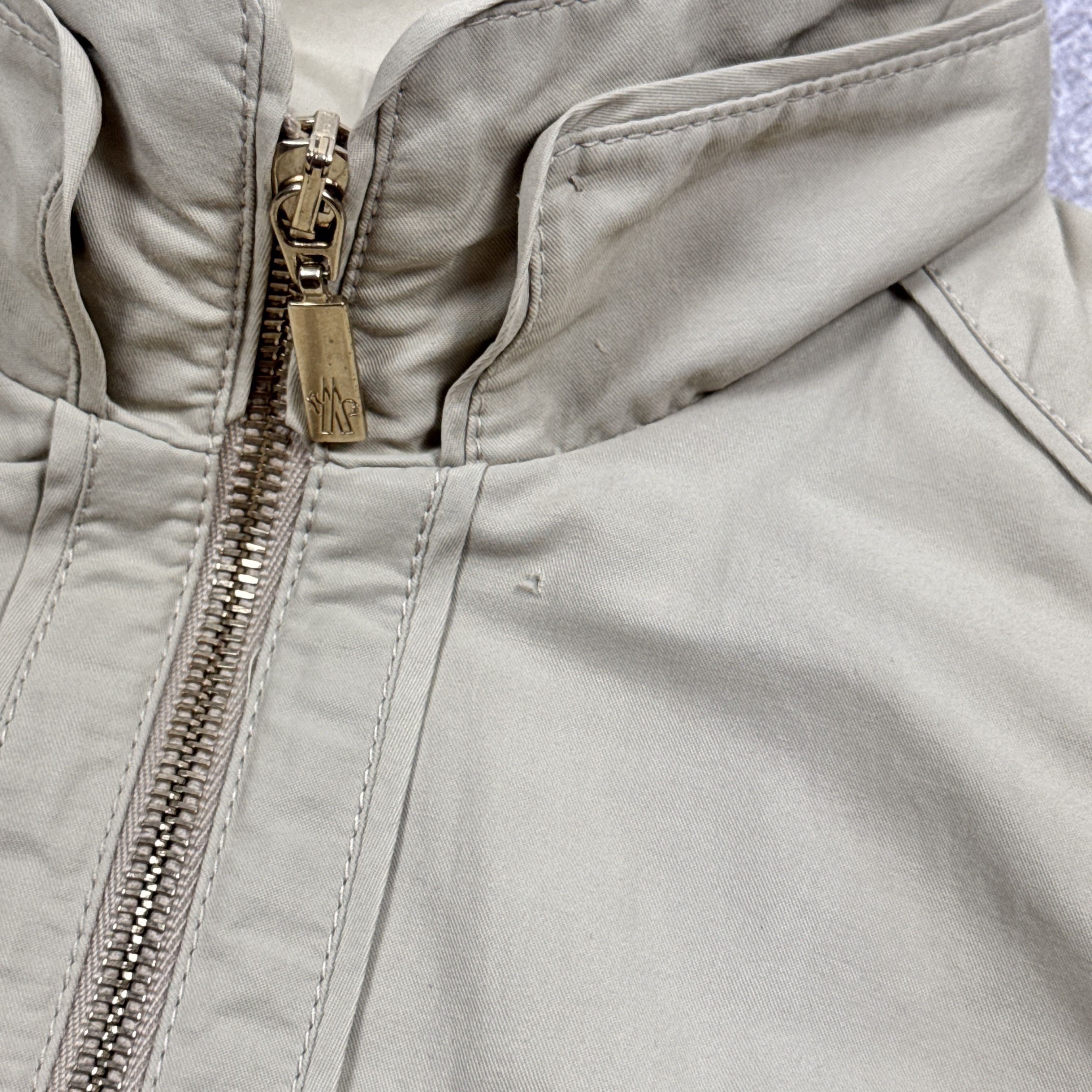 Moncler Women`s Moncler Cotton Blend Beige Military Jacket Size 1/S Size S / US 4 / IT 40 - 9 Thumbnail