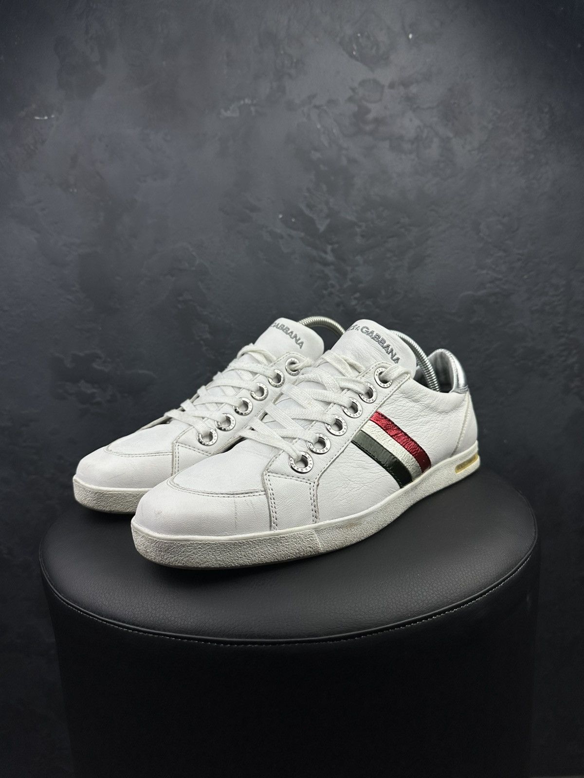 Dolce & Gabbana Dolce & Gabbana Men Leather Low-Top Sneakers Size US 7.5 / EU 40-41 - 1 Thumbnail