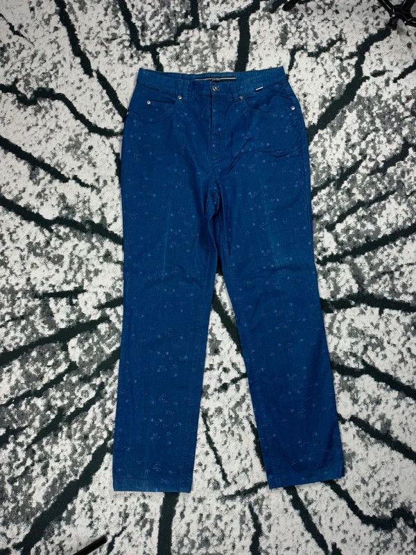 Escada Escada blue logo pants 40 Size 40" / US 18 - 2 Thumbnail