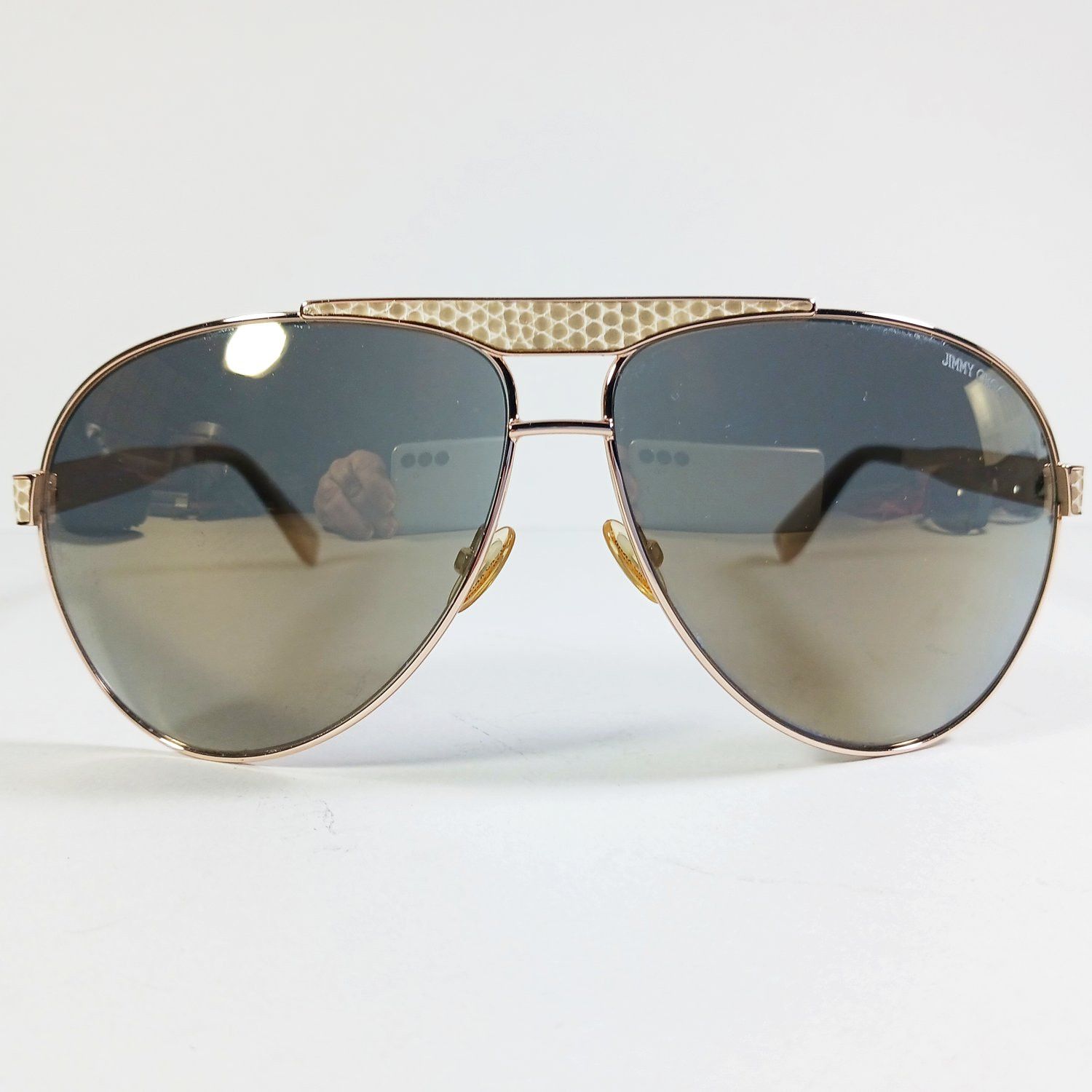 Designer × Jimmy Choo Jimmy Choo Dominique/S 000JO Aviator Sunglasses in Case Size ONE SIZE - 3 Thumbnail