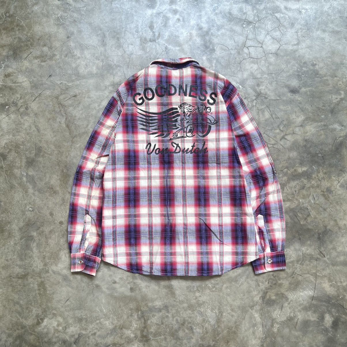 Von Dutch Von Dutch Motorcycles Flannel Shirt Size US L / EU 52-54 / 3 - 2 Thumbnail