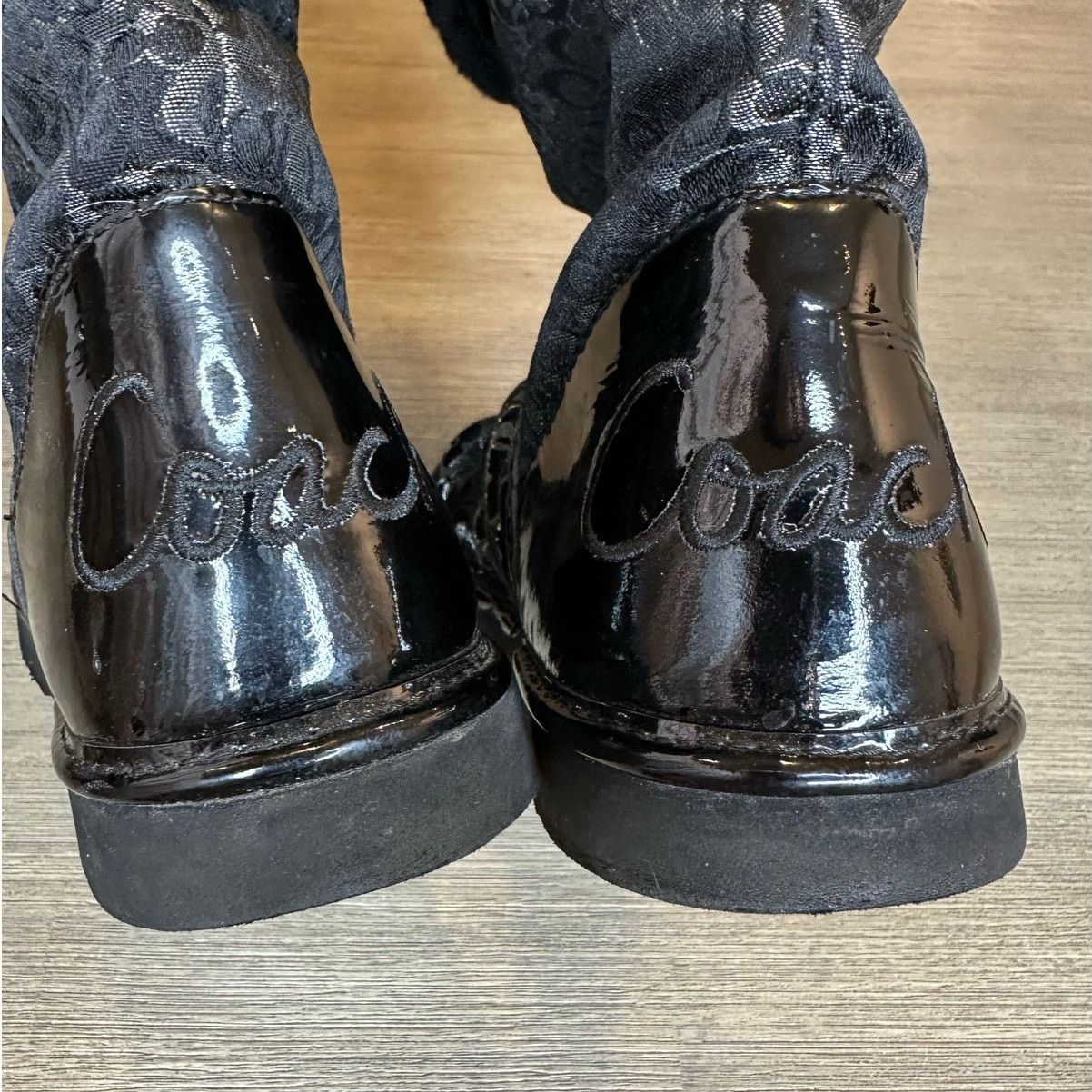 Coach Coach Signature Nikole Womens Sz 7B Roll Down Winter boots Size US 7 / IT 37 - 4 Thumbnail