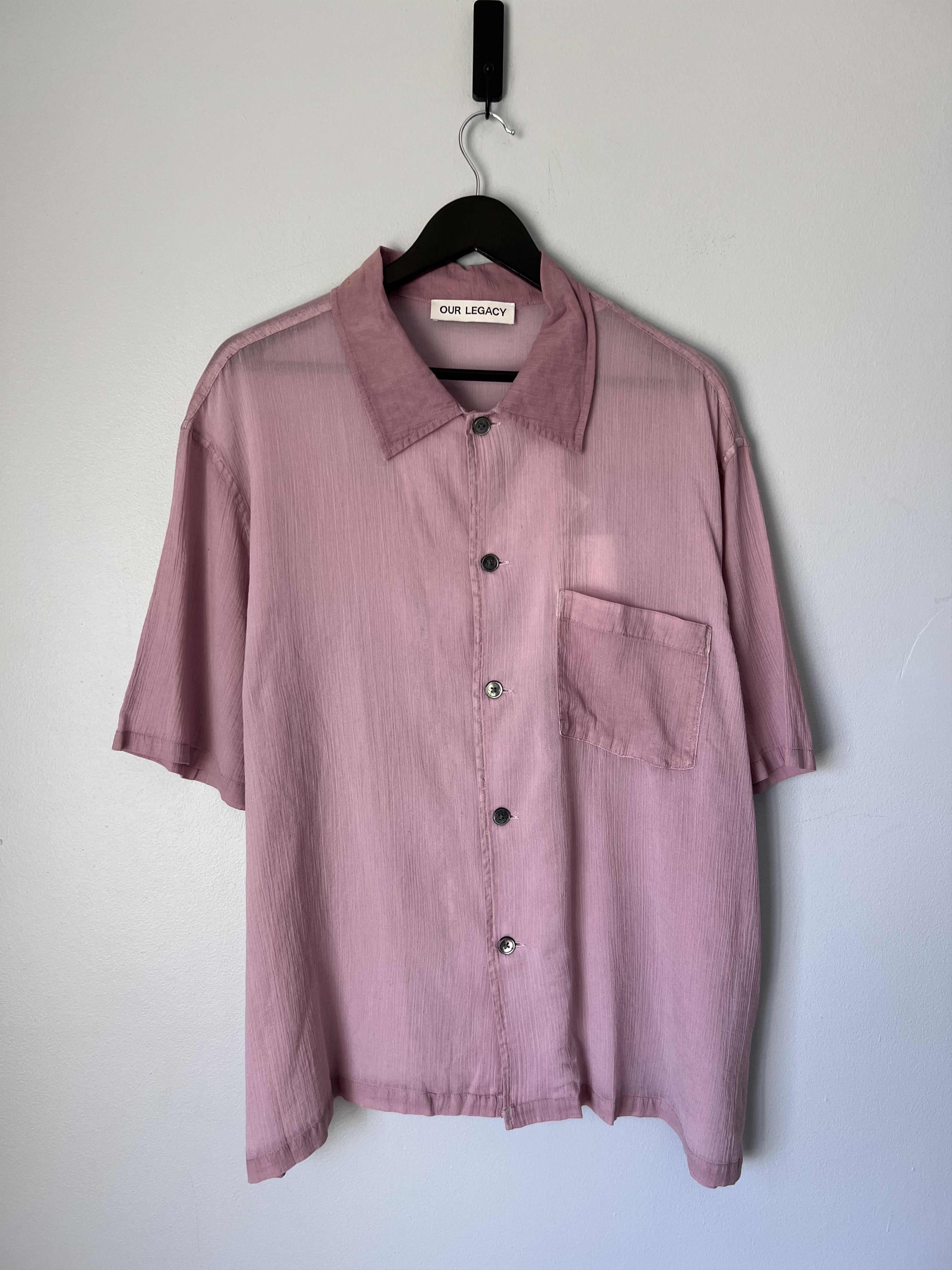 トップス SHORT SLEEVE SQUARE SHIRT, Peace Crowd Our Legacy - Short Sleeve Square Shirt Peace Crowd