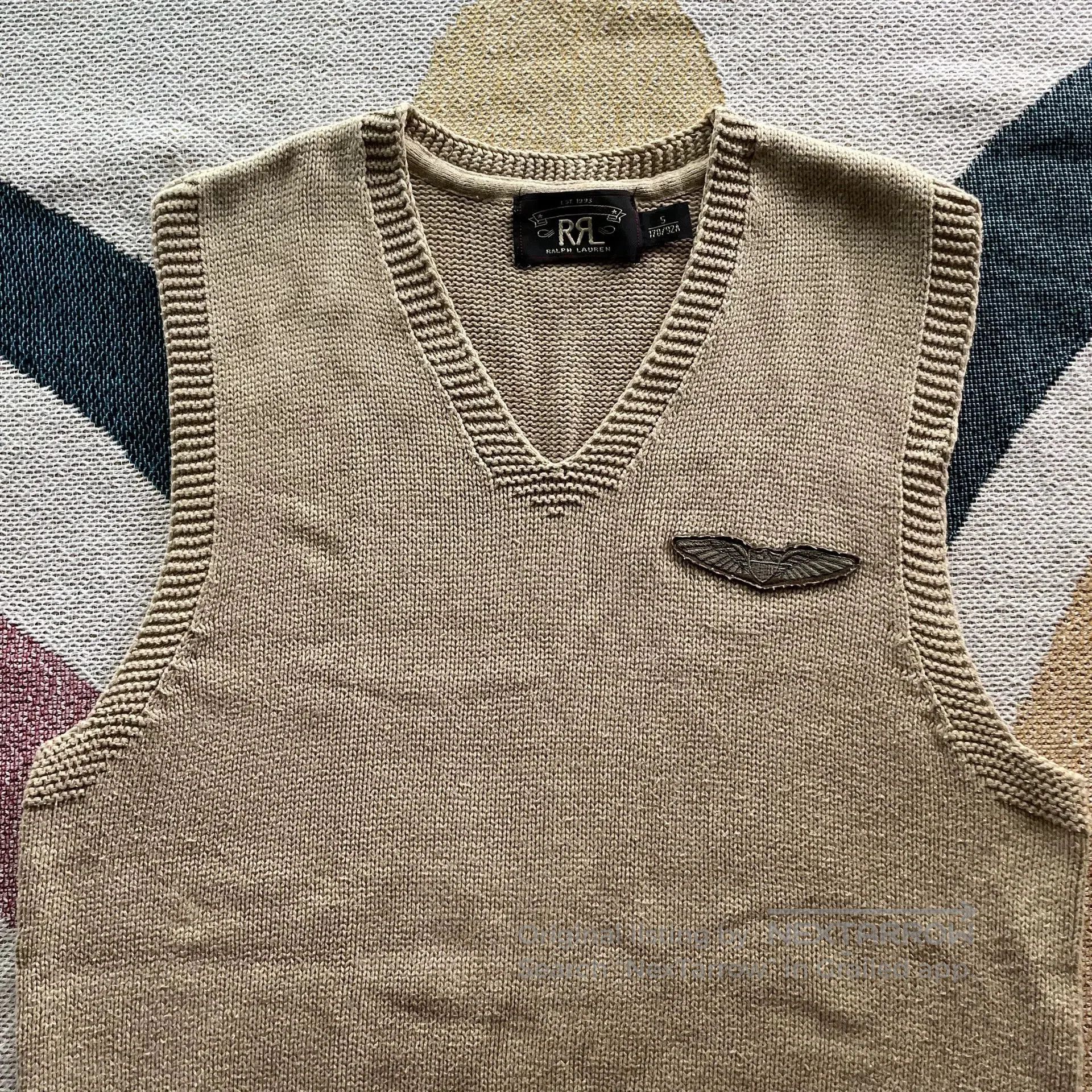RRL Ralph Lauren Ralph Lauren Double RL Knit Vest. Size US S / EU 44-46 / 1 - 2 Thumbnail
