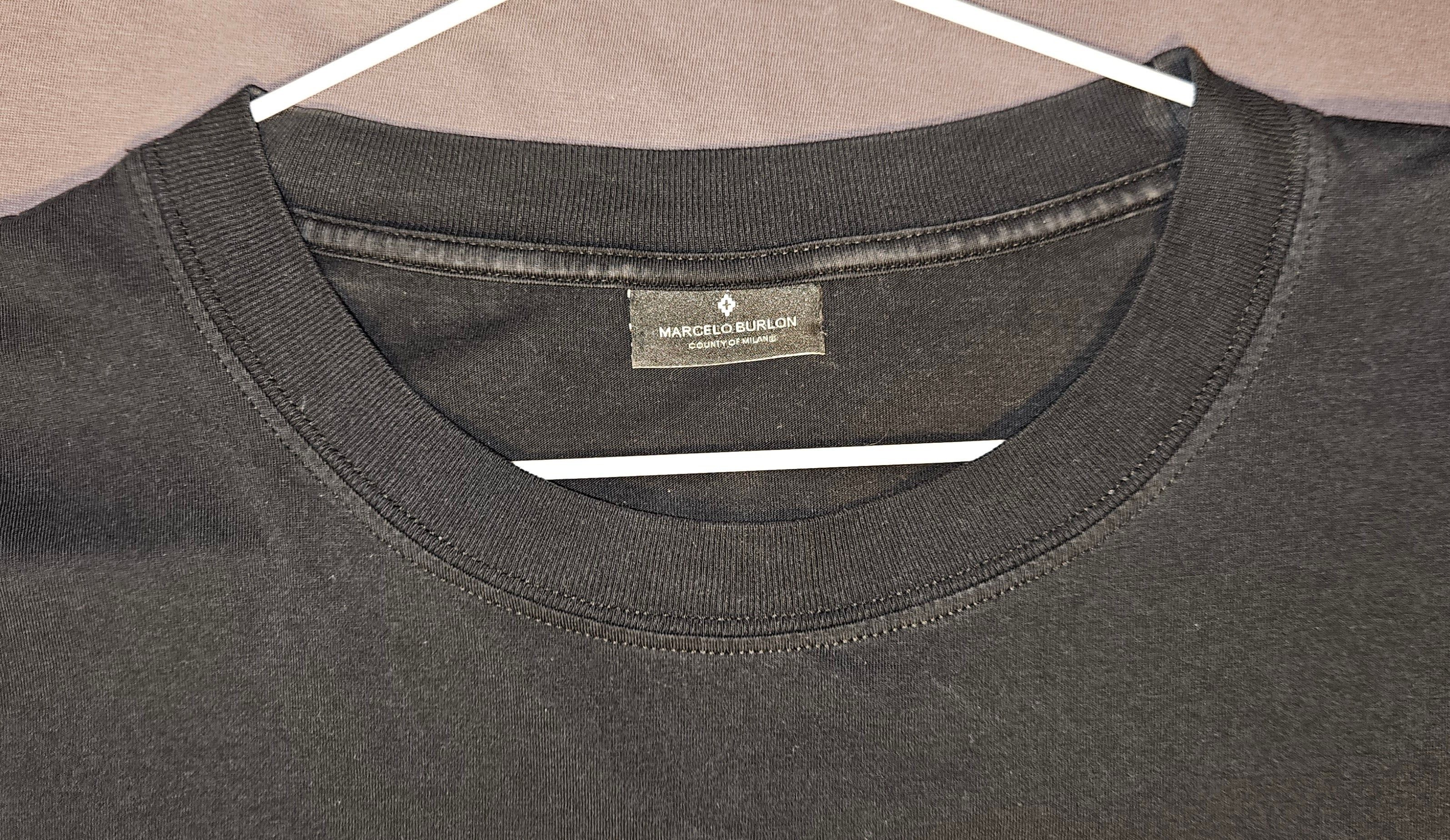Marcelo Burlon Marcelo Burlon County of Milan Black Wolf Eagle T-Shirt Size US L / EU 52-54 / 3 - 4 Thumbnail