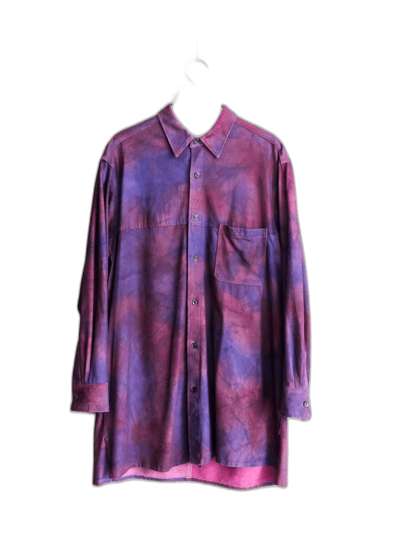 Yohji Yamamoto Yohji Yamamoto Unique Leather Shirt by Yohji Yamamoto Size US M / EU 48-50 / 2 - 1 Thumbnail