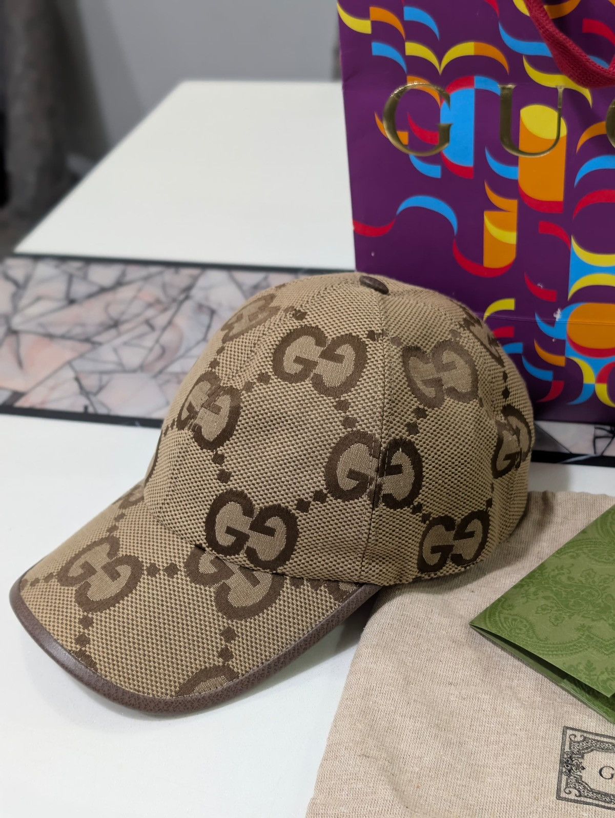 Gucci Authentic Gucci Jumbo GG Cap Size ONE SIZE - 12 Thumbnail