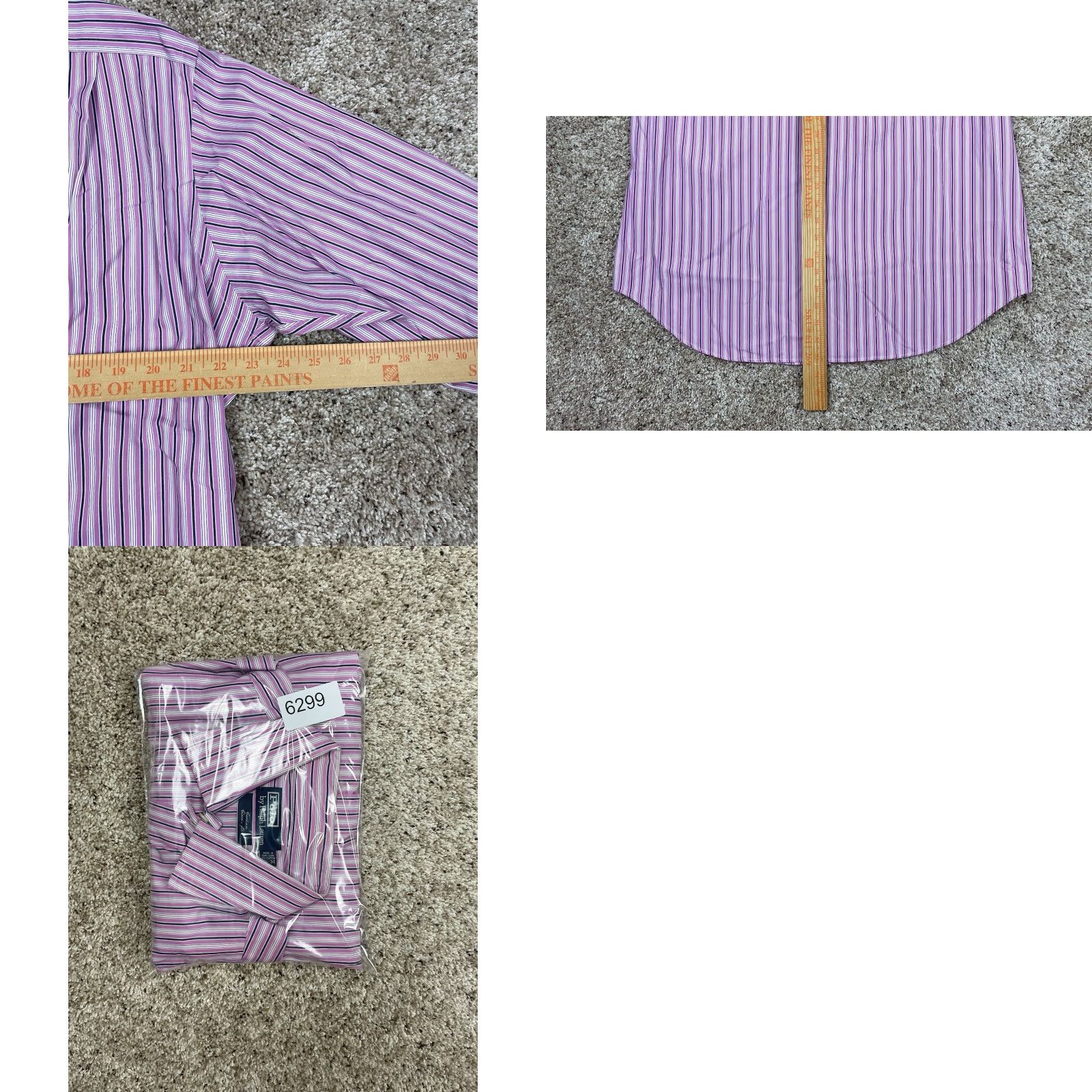 Polo Ralph Lauren VINTAGE Polo Ralph Lauren Shirt 16 1/2-34 Men Pink Curham Classic Fit Striped Size US XL / EU 56 / 4 - 9 Thumbnail
