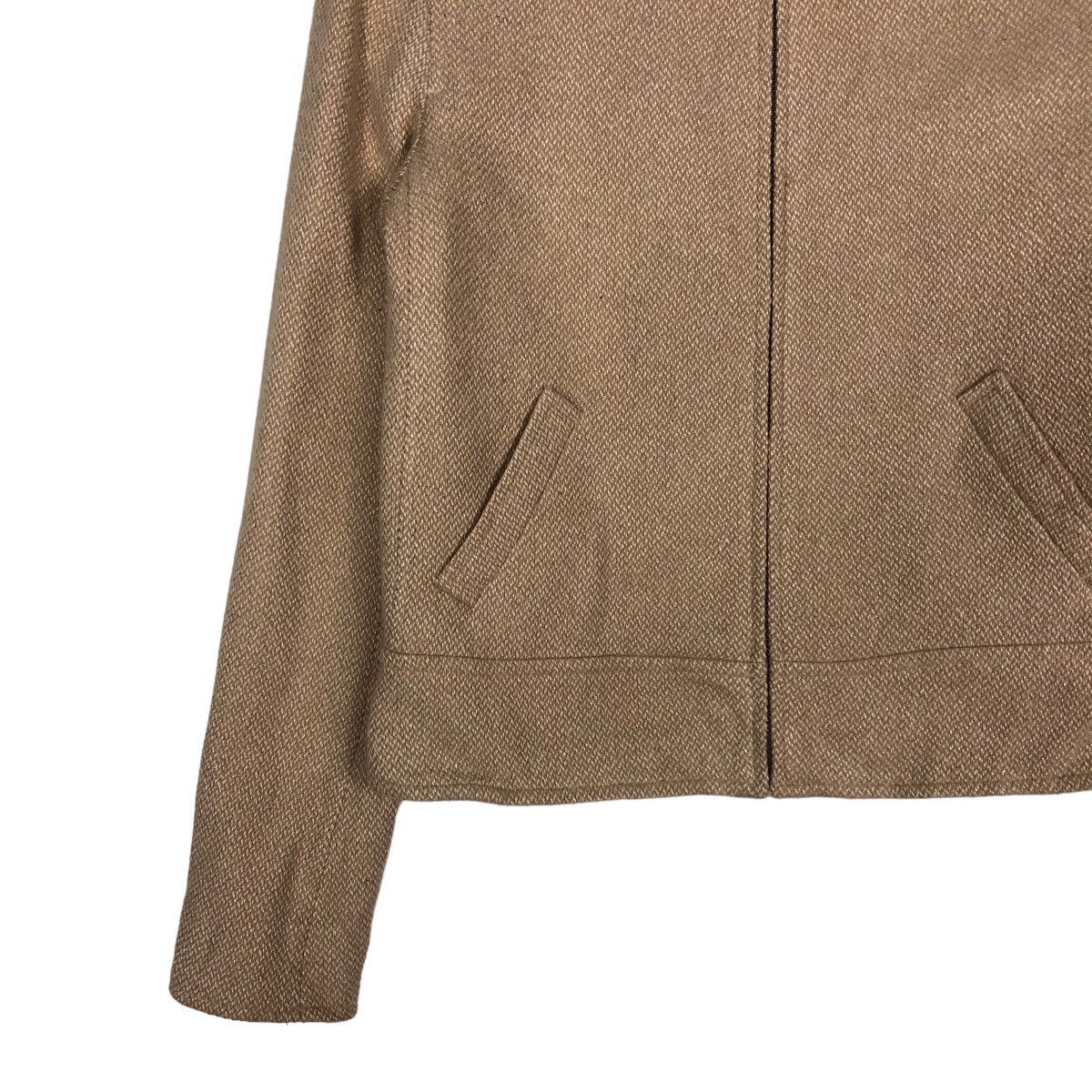 Japanese Brand Green Label Ralph Lauren Cropped Biker Jacket Leather Parts Size US XXS / EU 40 - 4 Thumbnail