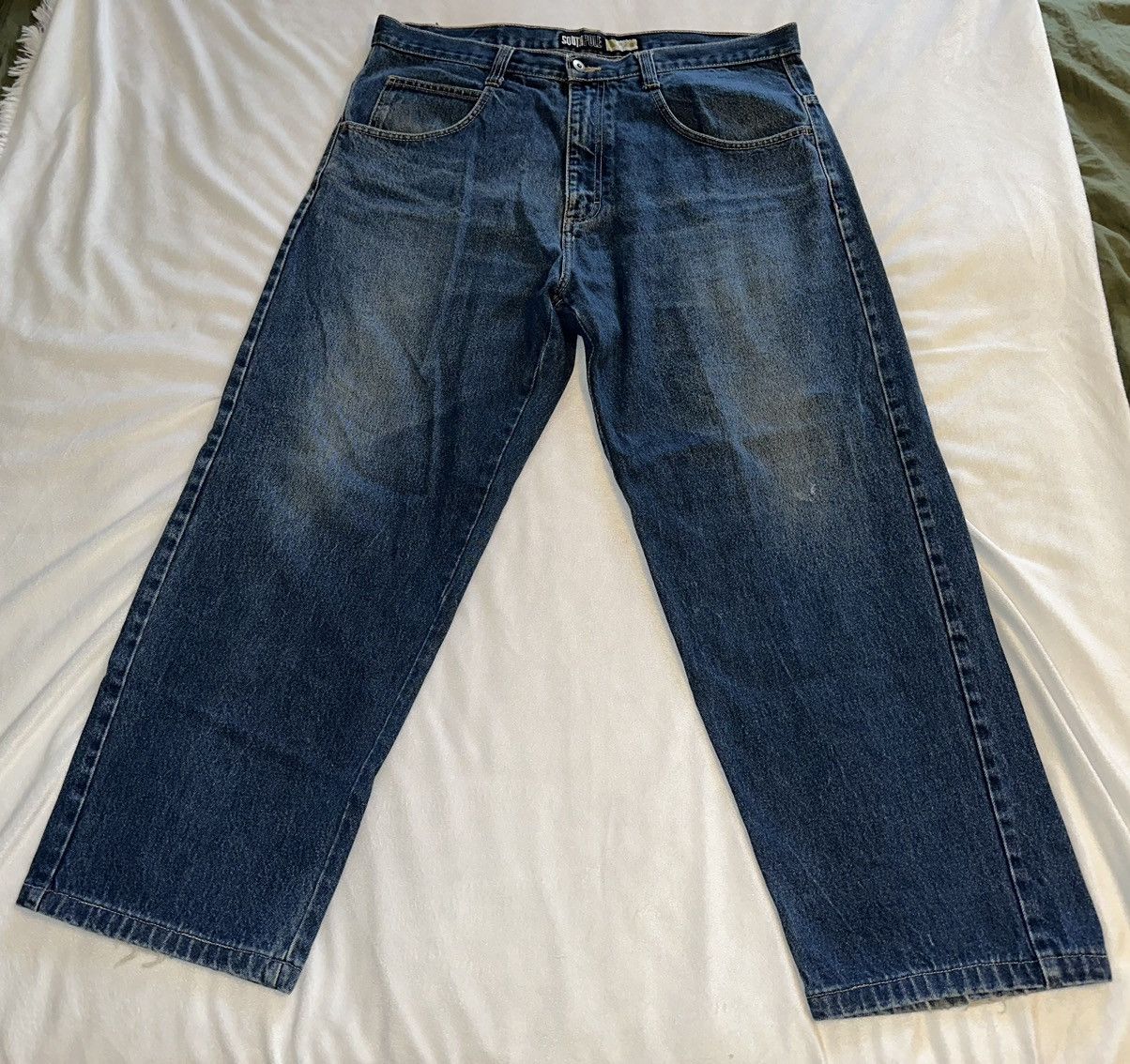 Southpole × Vintage Vintage Southpole Jeans Mens 38x27 Med Wash Baggy Wide l Size US 38 / EU 54 - 1 Thumbnail