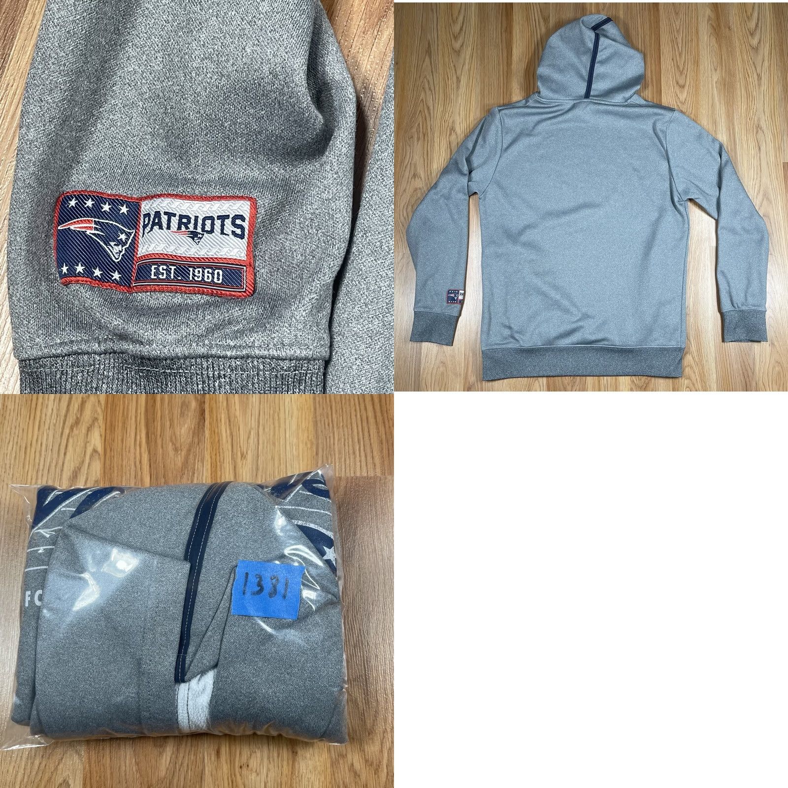 NFL NFL Team Apparel New England Patriots AFC Eastern Hoodie Sweatshirt Mens Medium Size US M / EU 48-50 / 2 - 9 Thumbnail