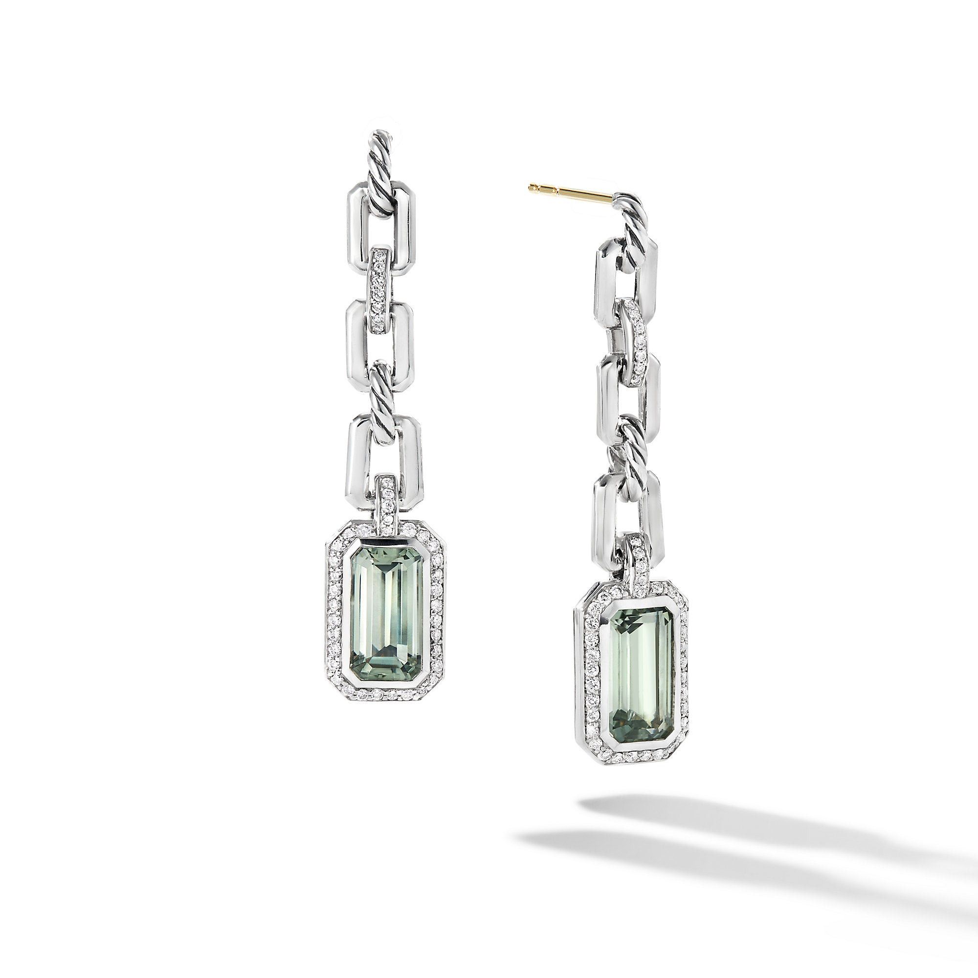 David Yurman o1w1db10525 E16192D Earrings with Prasiolite and Diamond Size ONE SIZE - 1 Preview