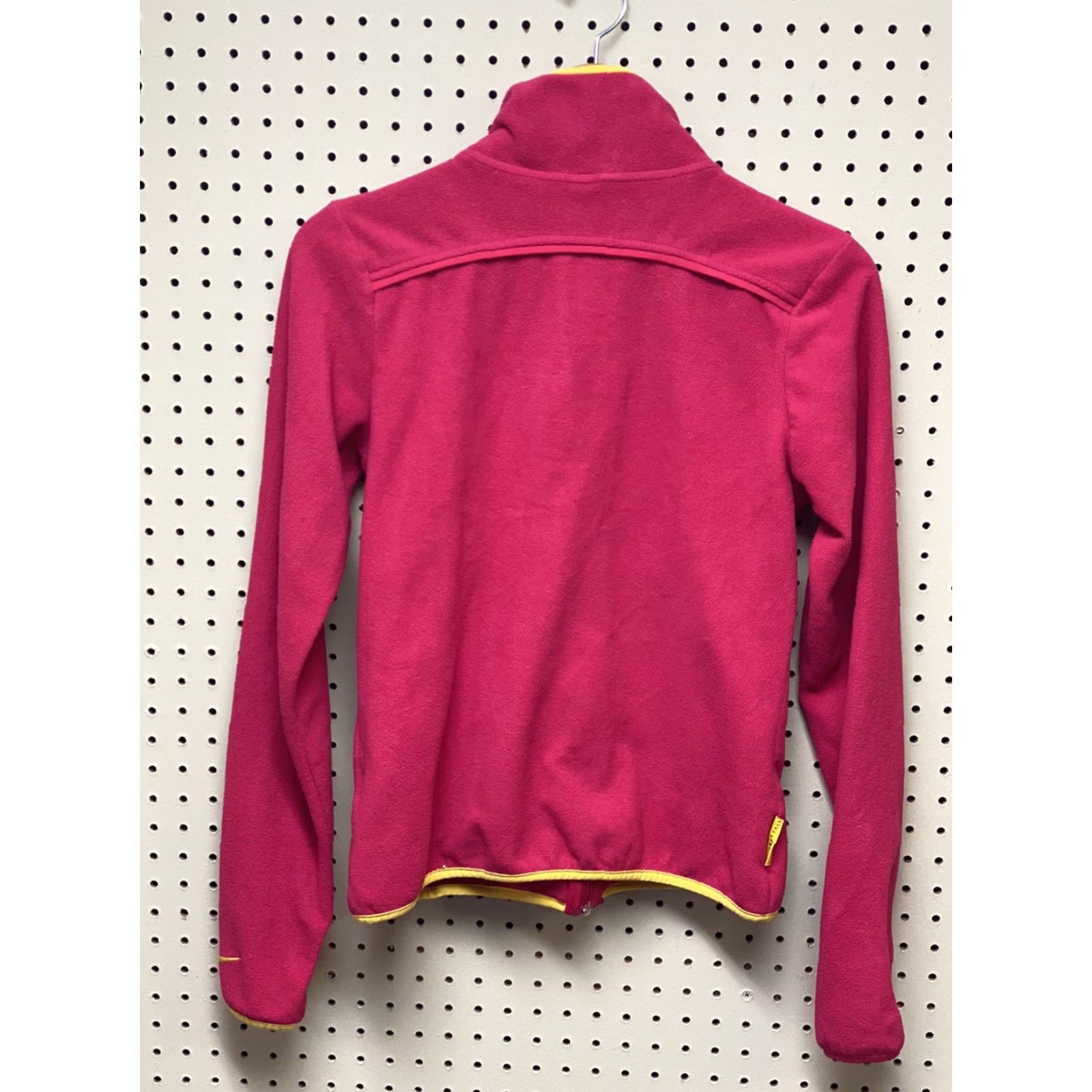 Nike Nike Women’s Pink Yellow Livestrong Full Zip Fleece Jacket S Women Jacket All Seasons Size S / US 4 / IT 40 - 3 Thumbnail