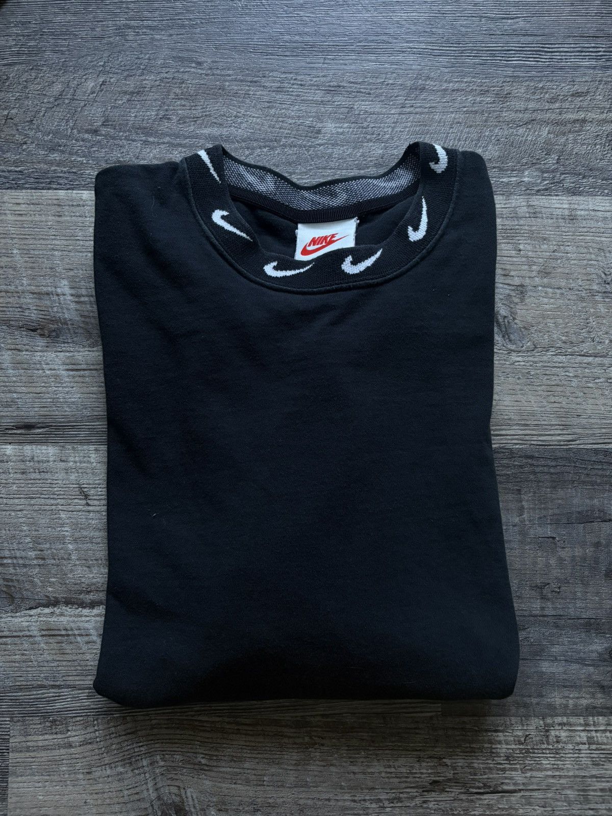 Nike × Stussy Nike Stussy NRG BR Long Sleeve knit Top medium black Size US M / EU 48-50 / 2 - 2 Thumbnail