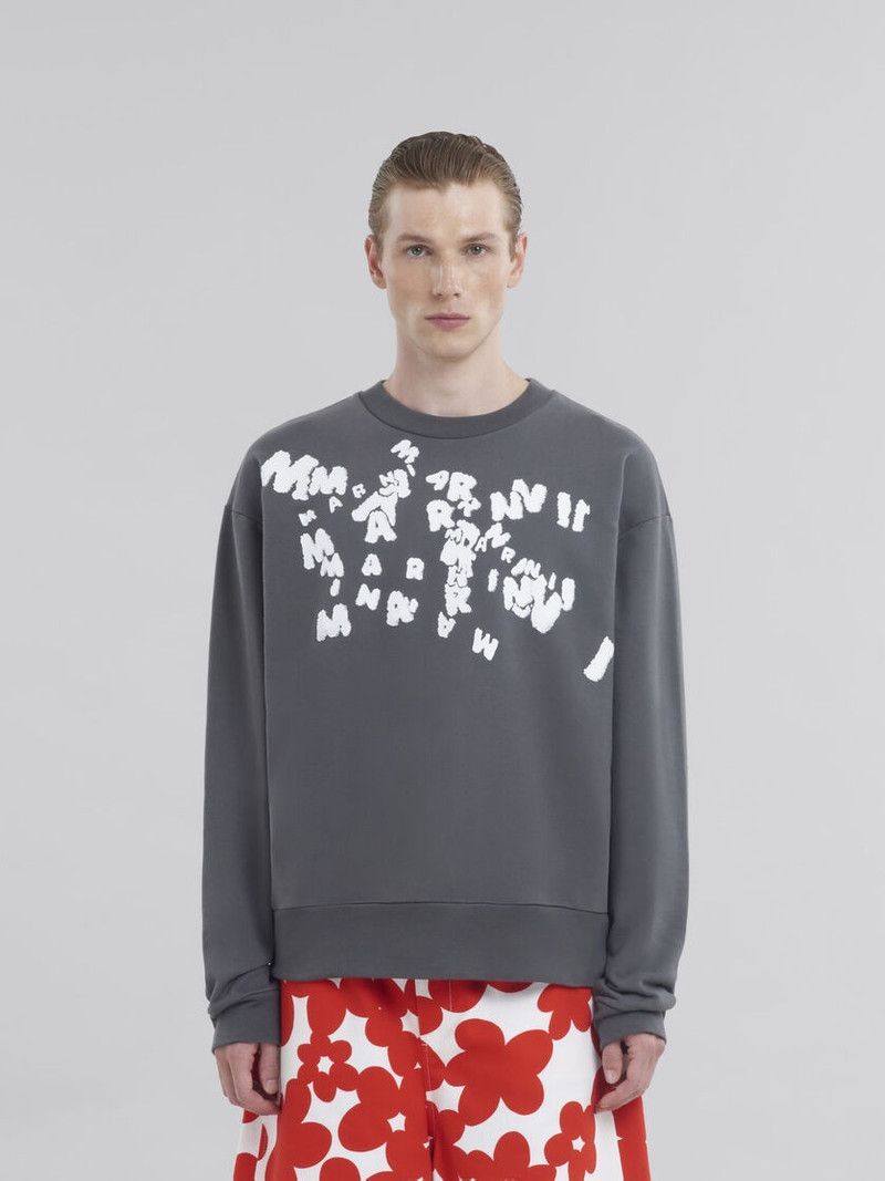 Marni o1w1db10526 T -Shirt in Gray Size US L / EU 52-54 / 3 - 2 Thumbnail