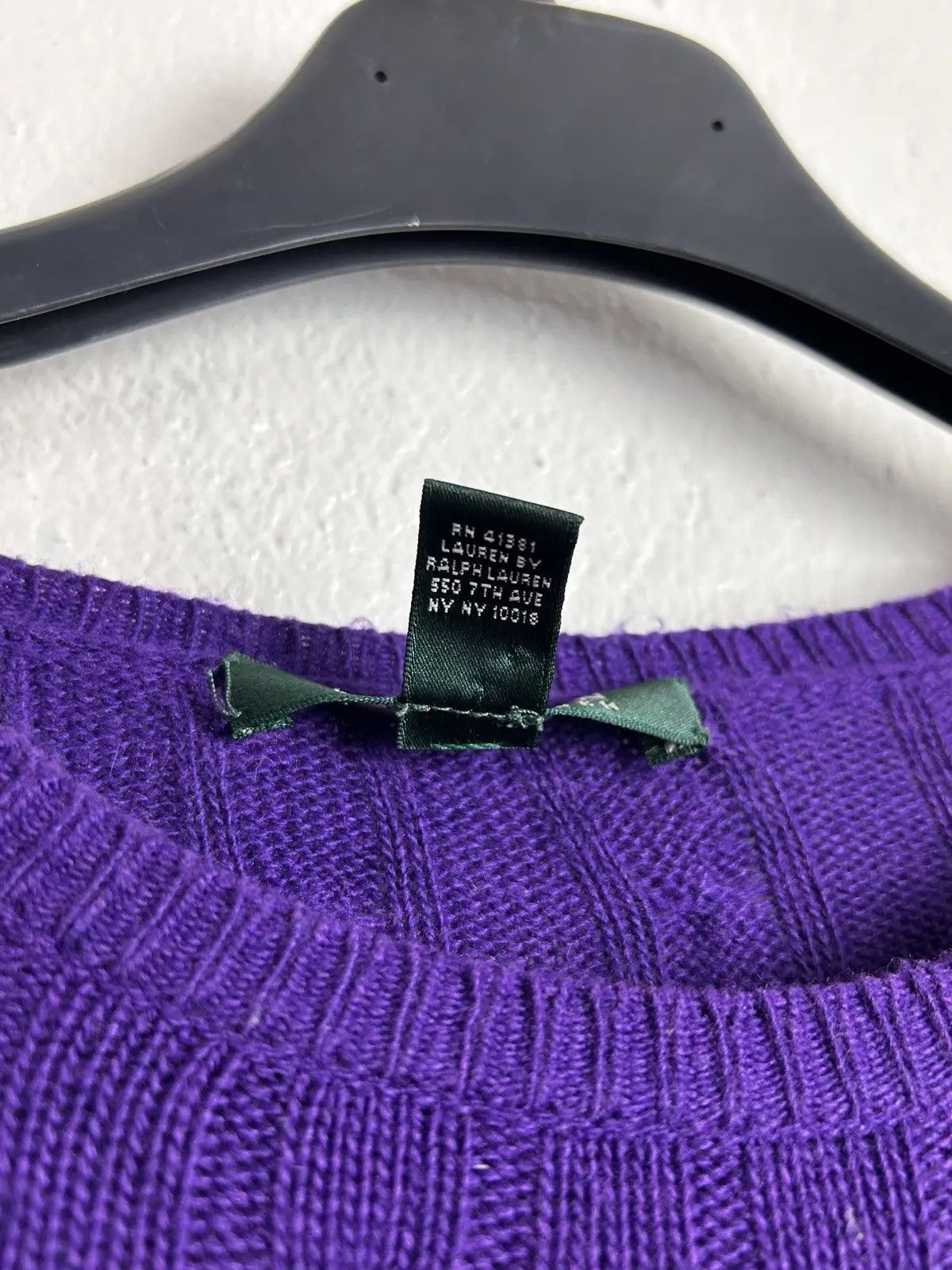 Polo Ralph Lauren Vintage Lauren By Ralph Lauren Cable Knit Wool Sweater Size M / US 6-8 / IT 42-44 - 7 Thumbnail