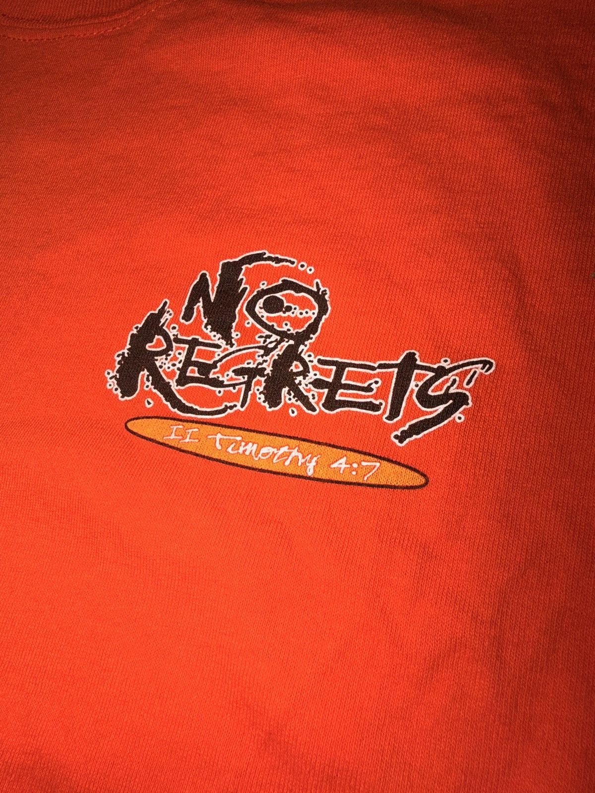 Vintage Y2K No Regrets tee Size US XXL / EU 58 / 5 - 4 Thumbnail