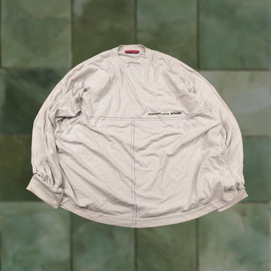 Eckhaus Latta Eckhaus Latta x Tinder Logo Design Beige Jersey Long sleeve Shirt Tee Available Size US L / EU 52-54 / 3 - 1 Thumbnail