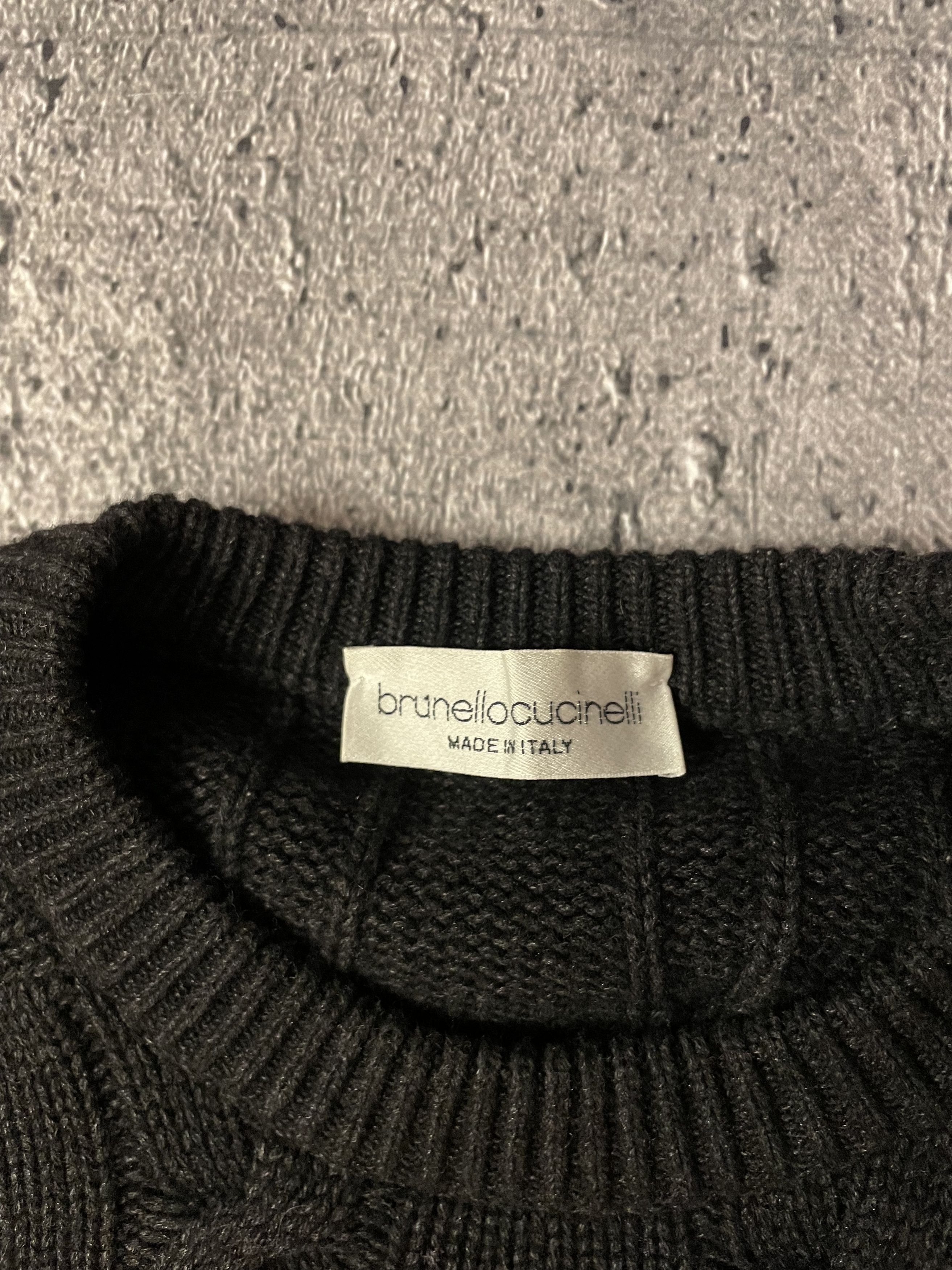 Brunello Cucinelli Vintage Brunello Cucinelli merino wool cable knit sweater Size US L / EU 52-54 / 3 - 4 Thumbnail