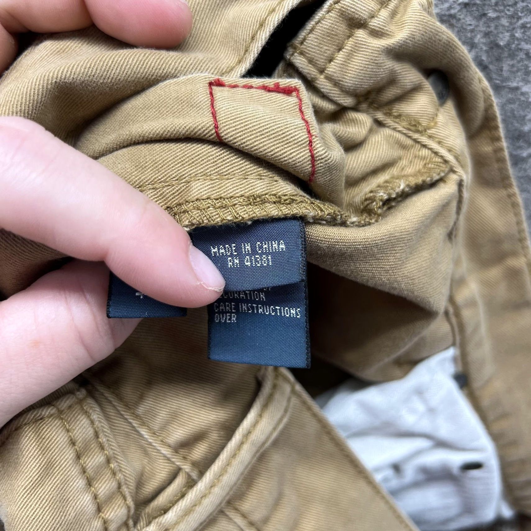 Polo Ralph Lauren VINTAGE Polo Ralph Lauren Pants Mens 34x34 Beige Chino 5 Pocket Straight Leg Size US S / EU 44-46 / 1 - 4 Thumbnail