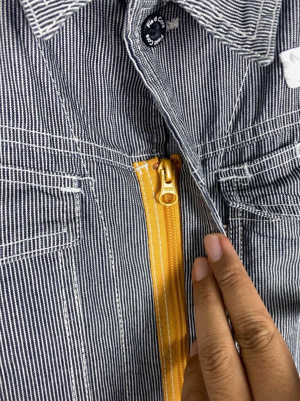 Japanese Brand fieldcore japanese brands hickory striped overalls Size US 40 / EU 56 - 8 Thumbnail