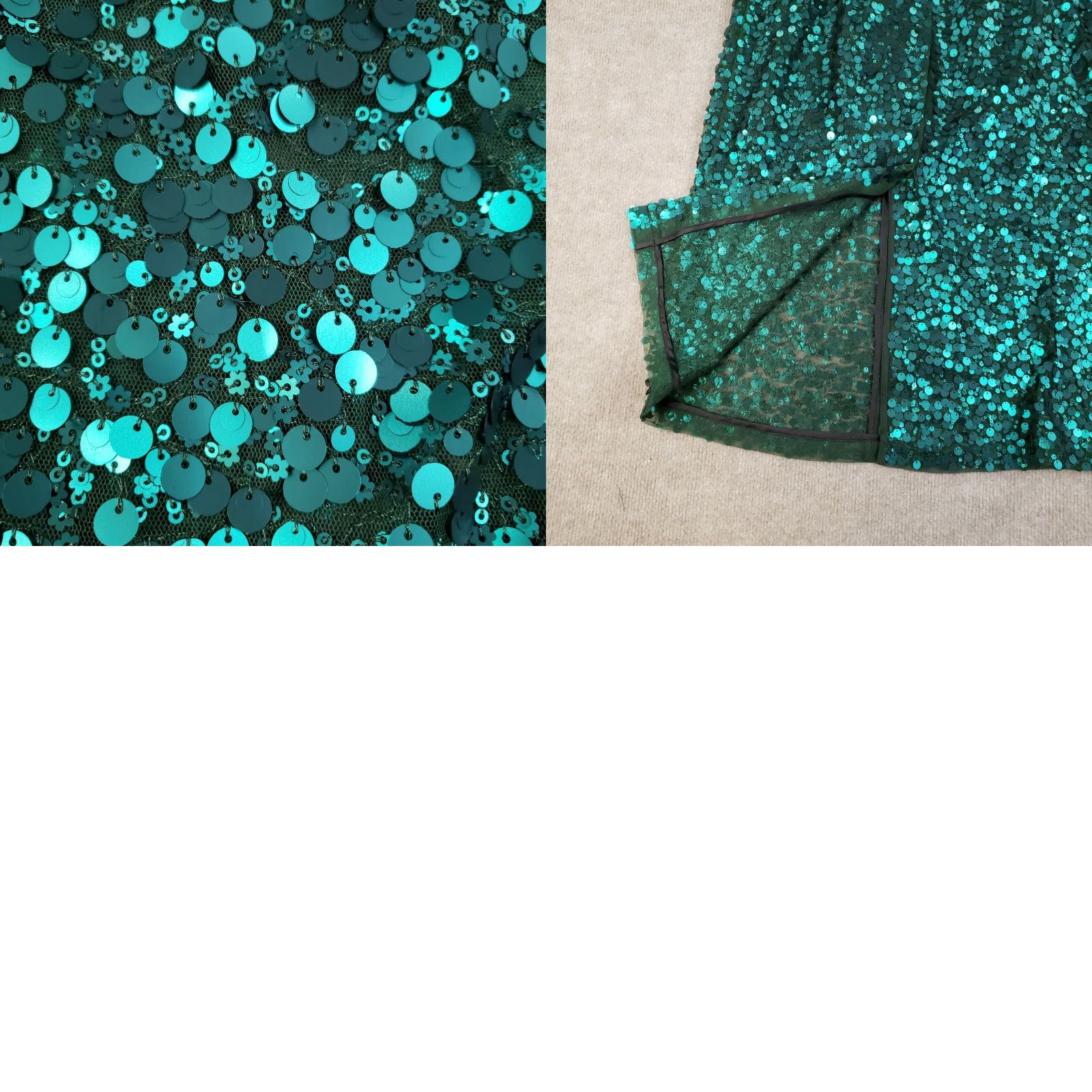 Scotch & Soda VINTAGE Scotch & Soda Skirt Women Small Green Sequin A-Line Knee Length Belted Casual Shimmer Size 28" / US 6 / IT 42 - 9 Thumbnail