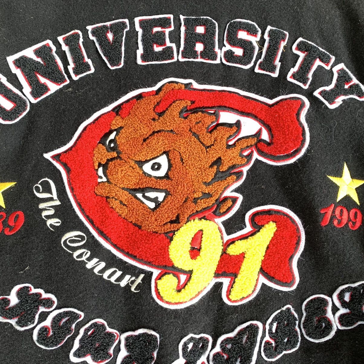 Other Conart 91 University Wool Leather Jacket Embroidered Logo Size US L / EU 52-54 / 3 - 10 Thumbnail