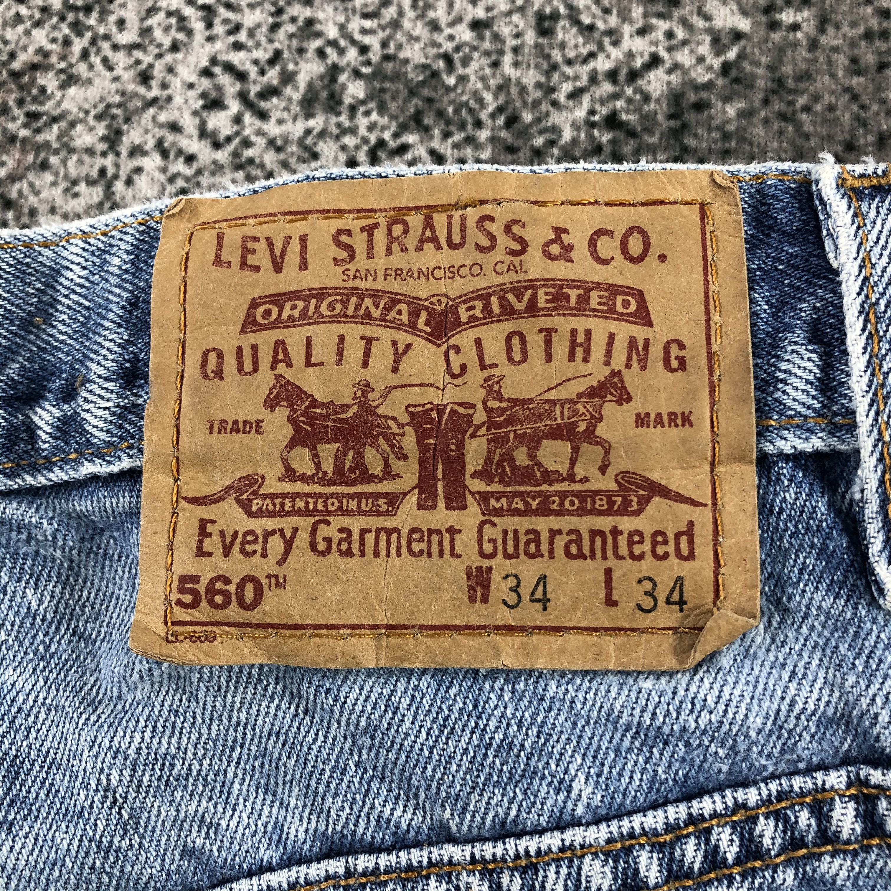 Levi's Vintage Levis 560 Jeans Medium Wash Denim KJ918 Size US 34 / EU 50 - 5 Thumbnail