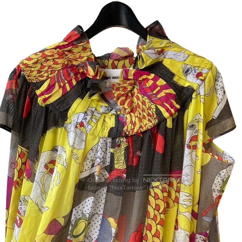 Junya Watanabe Junya Watanabe Monk Robe Printed Dress Size S / US 4 / IT 40 - 4 Thumbnail