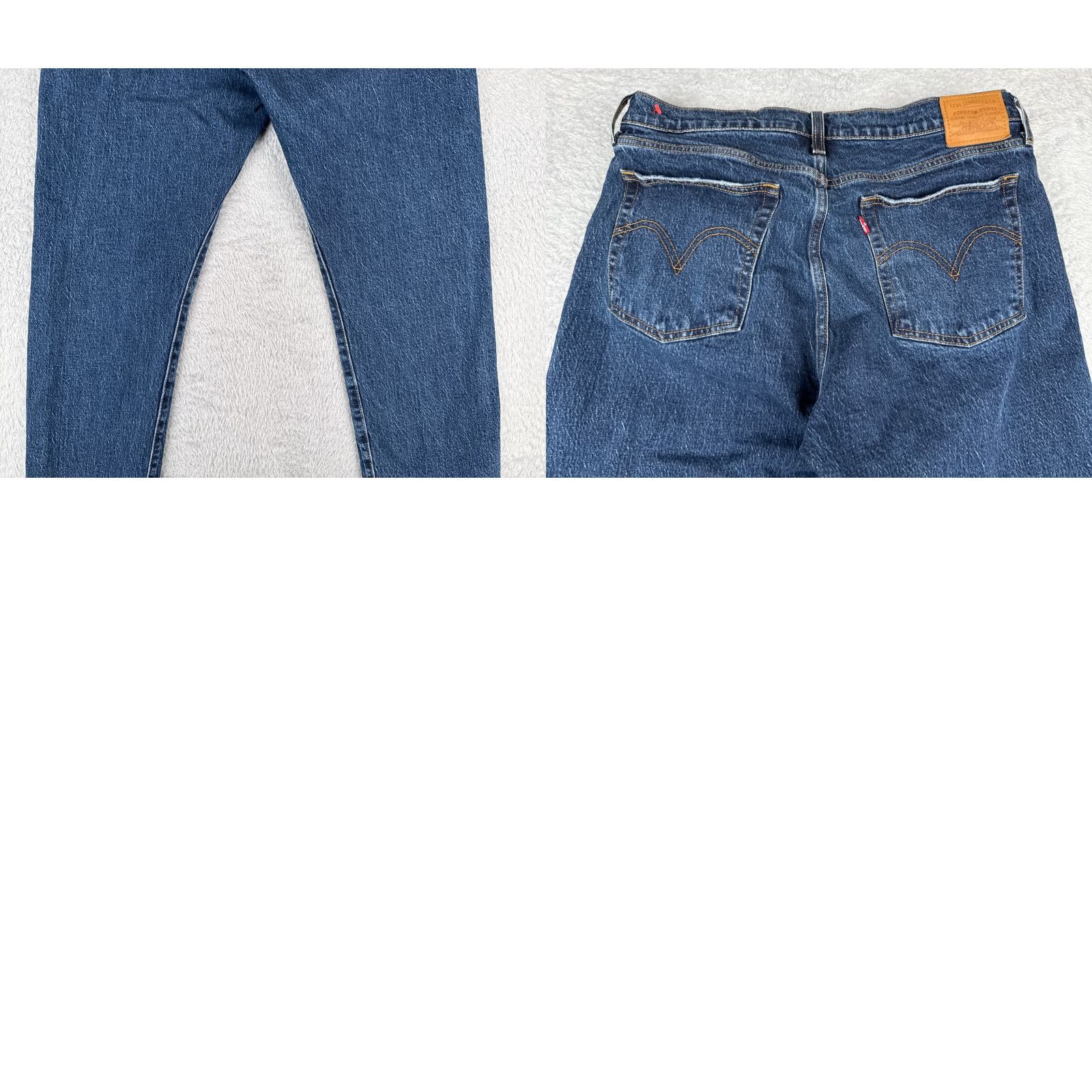 Levi's VINTAGE Levi's Wedgie Jeans Womens 32 Blue Denim High Rise 32x25 Levi's Wedgie Fit 5-Pocket Distressed Regular Blue Womens Jeans Size 24" / US 00 / IT 34 - 11 Thumbnail