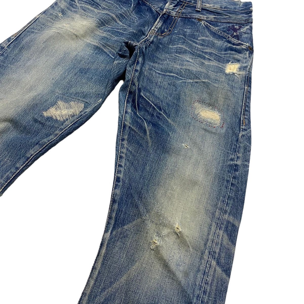 Hysteric Glamour Vintage Hysteric Glamour Distressed Honeycomb Jeans Size US 29 - 6 Thumbnail
