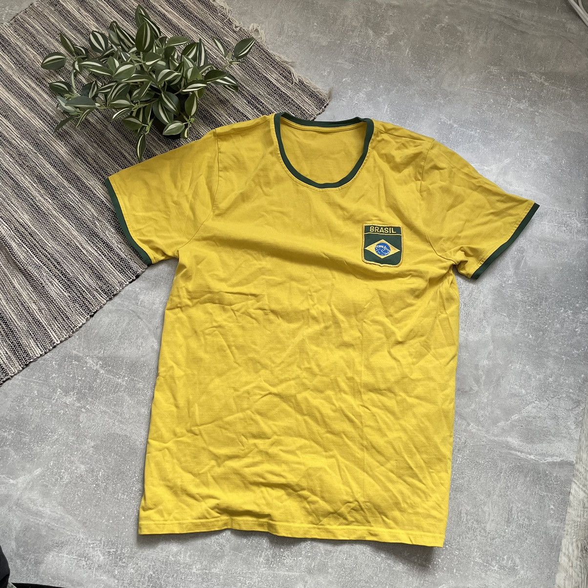 GRAIL RARE CBD AWAY JERSEY BRAZIL SHIRT BRASIL CBF 80s 90s