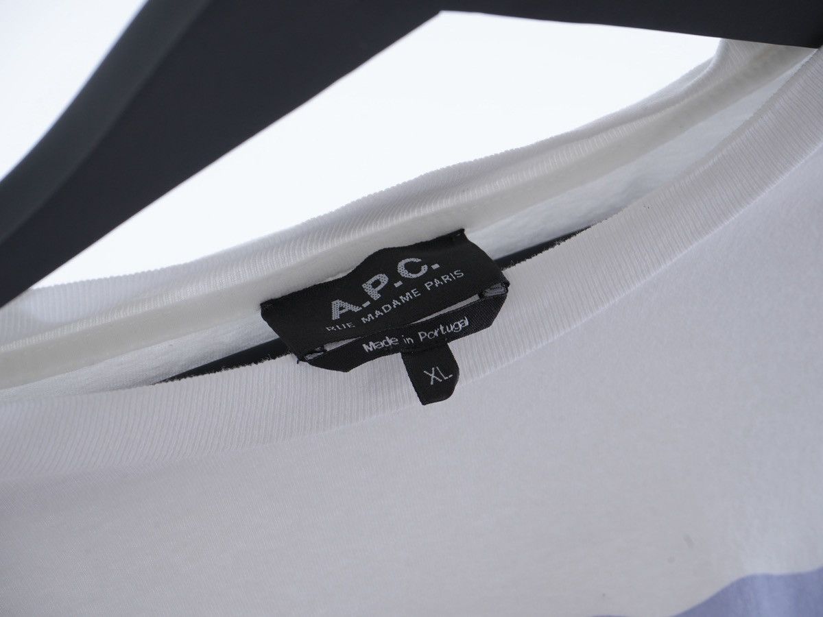 A.P.C. APC short sleeve logo tee fits L Size US XL / EU 56 / 4 - 3 Thumbnail