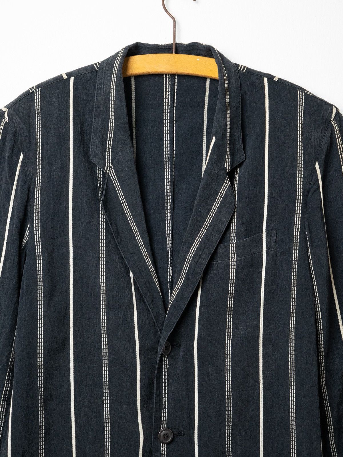 Issey Miyake Vintage 1980s Issey miyake Sashiko Stitching Blazer — Made Size US M / EU 48-50 / 2 - 2 Thumbnail