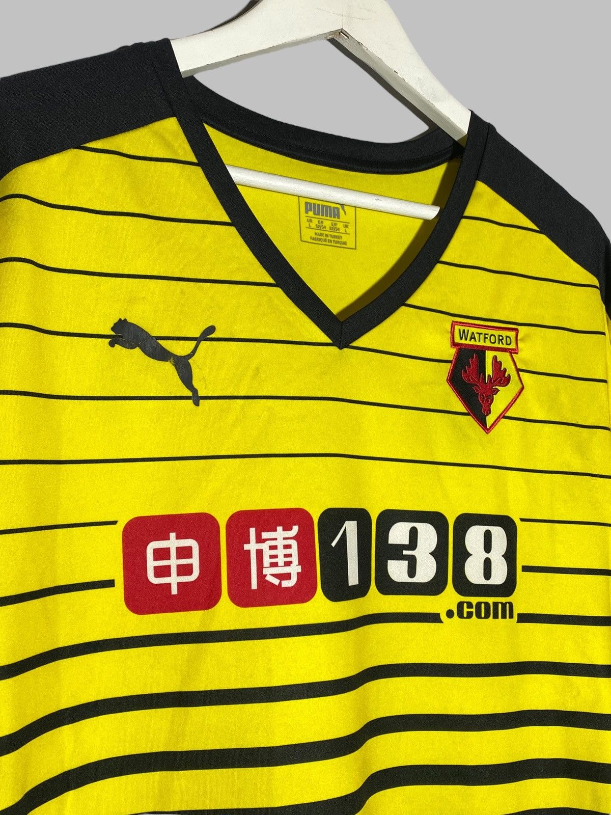 Puma Puma Watford 2015/16 Home Football Shirt Soccer Jersey Size US L / EU 52-54 / 3 - 3 Thumbnail
