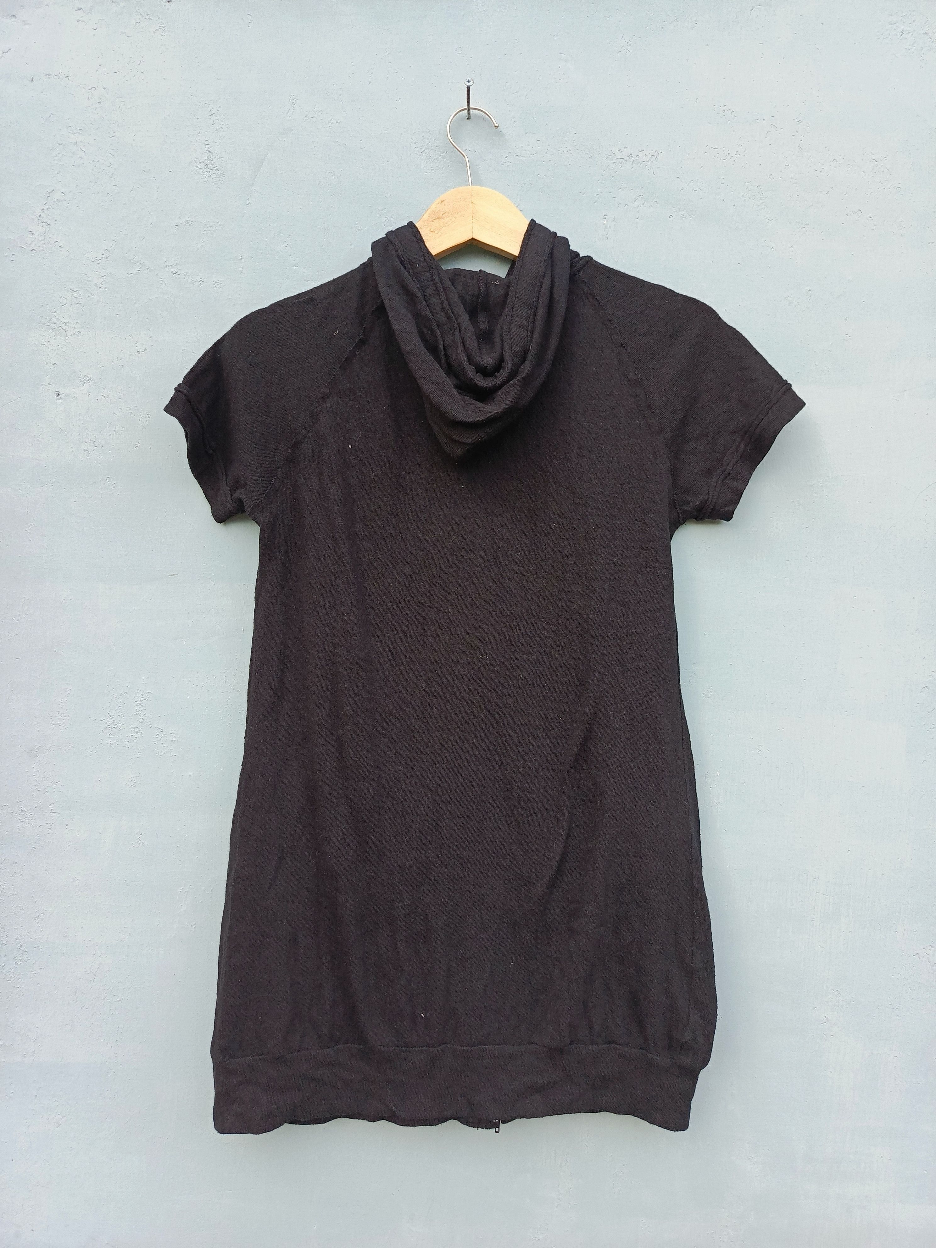 Sunao Kuwahara Sunao Kuwahara Black Hooded Top – Avant Garde Stylebrand Size M / US 6-8 / IT 42-44 - 8 Thumbnail