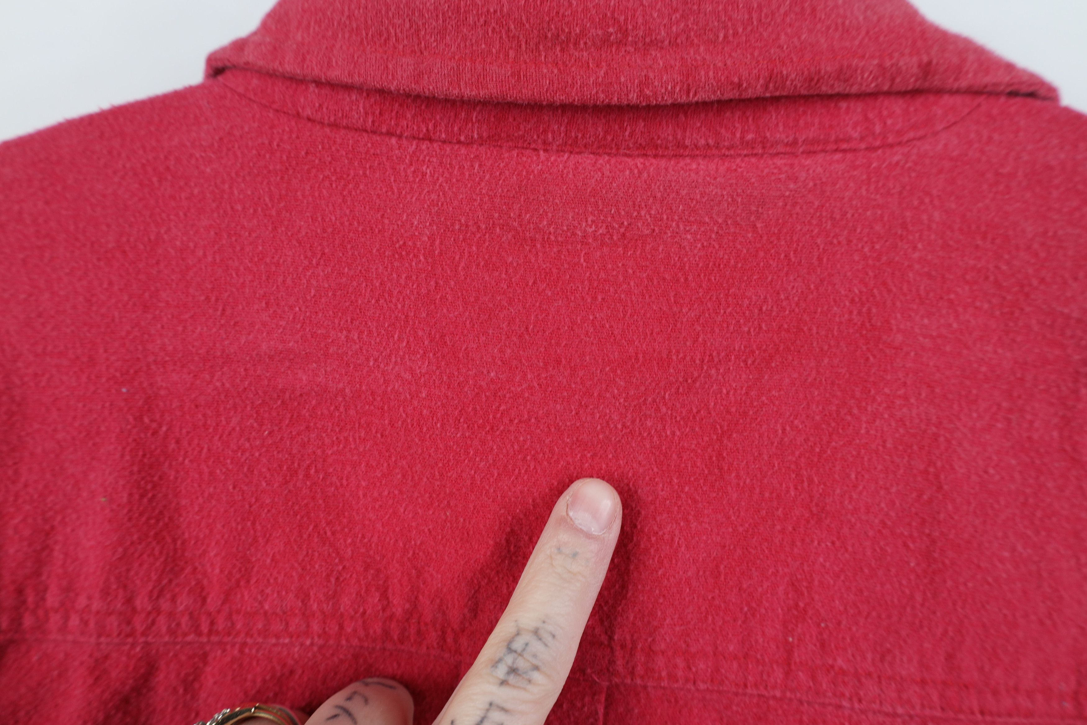 Vintage Vintage 90s Streetwear Cloth Collared Button Shirt Red Size US L / EU 52-54 / 3 - 9 Thumbnail