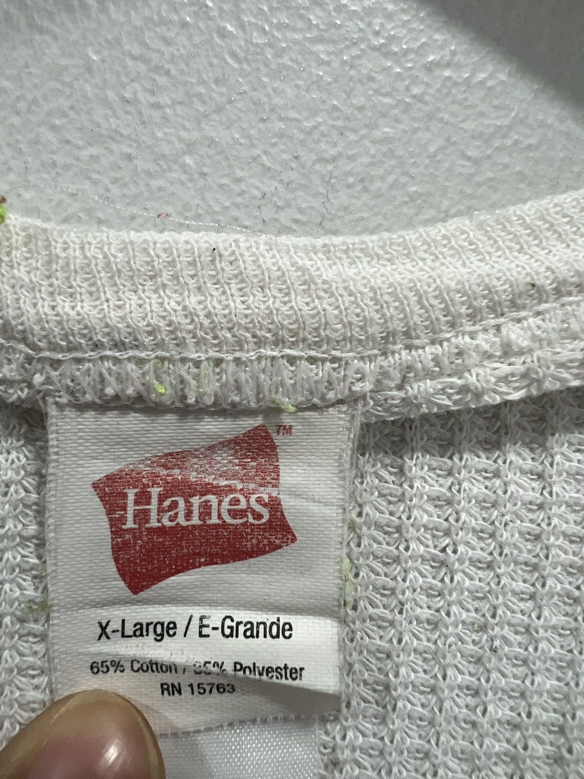 Hanes Vintage Hanes Thermal Longsleeve Shirt off white Size US XL / EU 56 / 4 - 5 Thumbnail