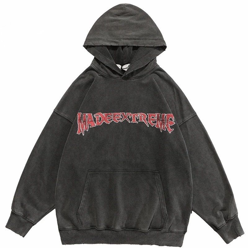 Vintage 'Jesus' Gray Hoodie Hooded Sweatshirt Size US M / EU 48-50 / 2 - 2 Thumbnail