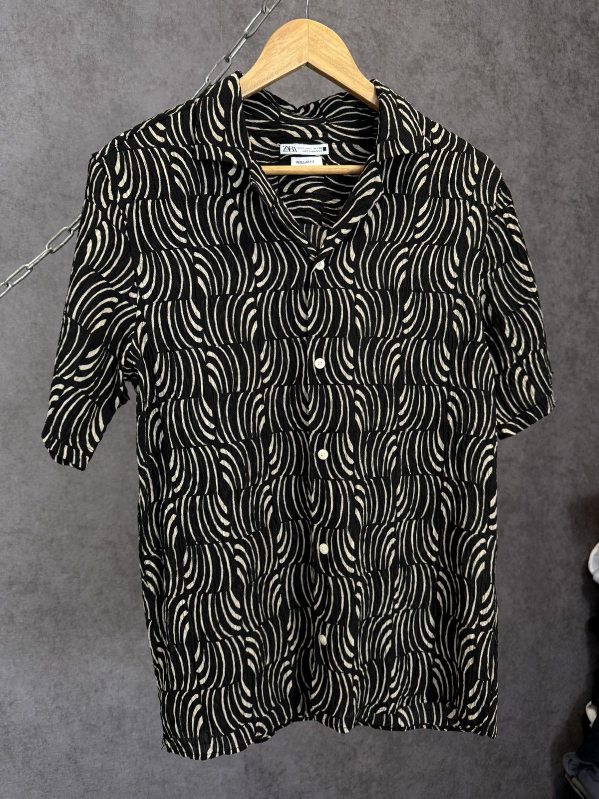 Zara Zara Man art crazy Hawaiian shirt Size US S / EU 44-46 / 1 - 3 Thumbnail