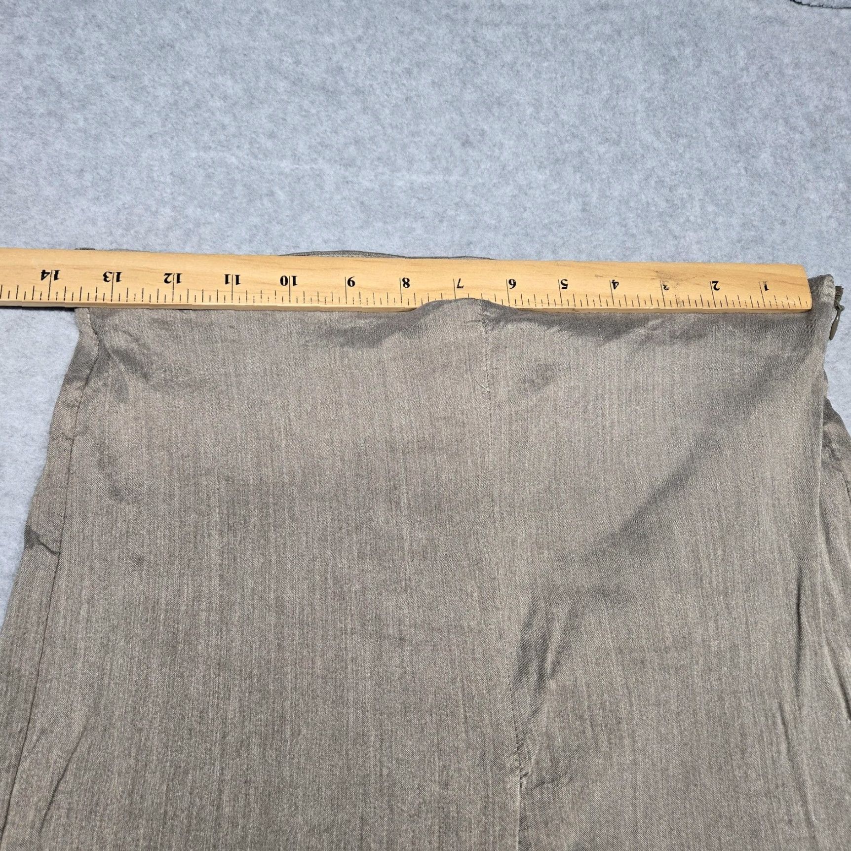 Vintage Dušan Dress Pants Womens L Beige Silk Blend Skinny Leg Stretch Made In Italy Size 36" / US 14 / IT 50 - 3 Thumbnail