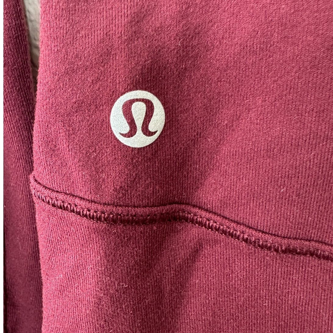 Lululemon Lululemon Burgundy Long Sleeve Front Pocket Hooded Shirt 4 Size S / US 4 / IT 40 - 6 Thumbnail