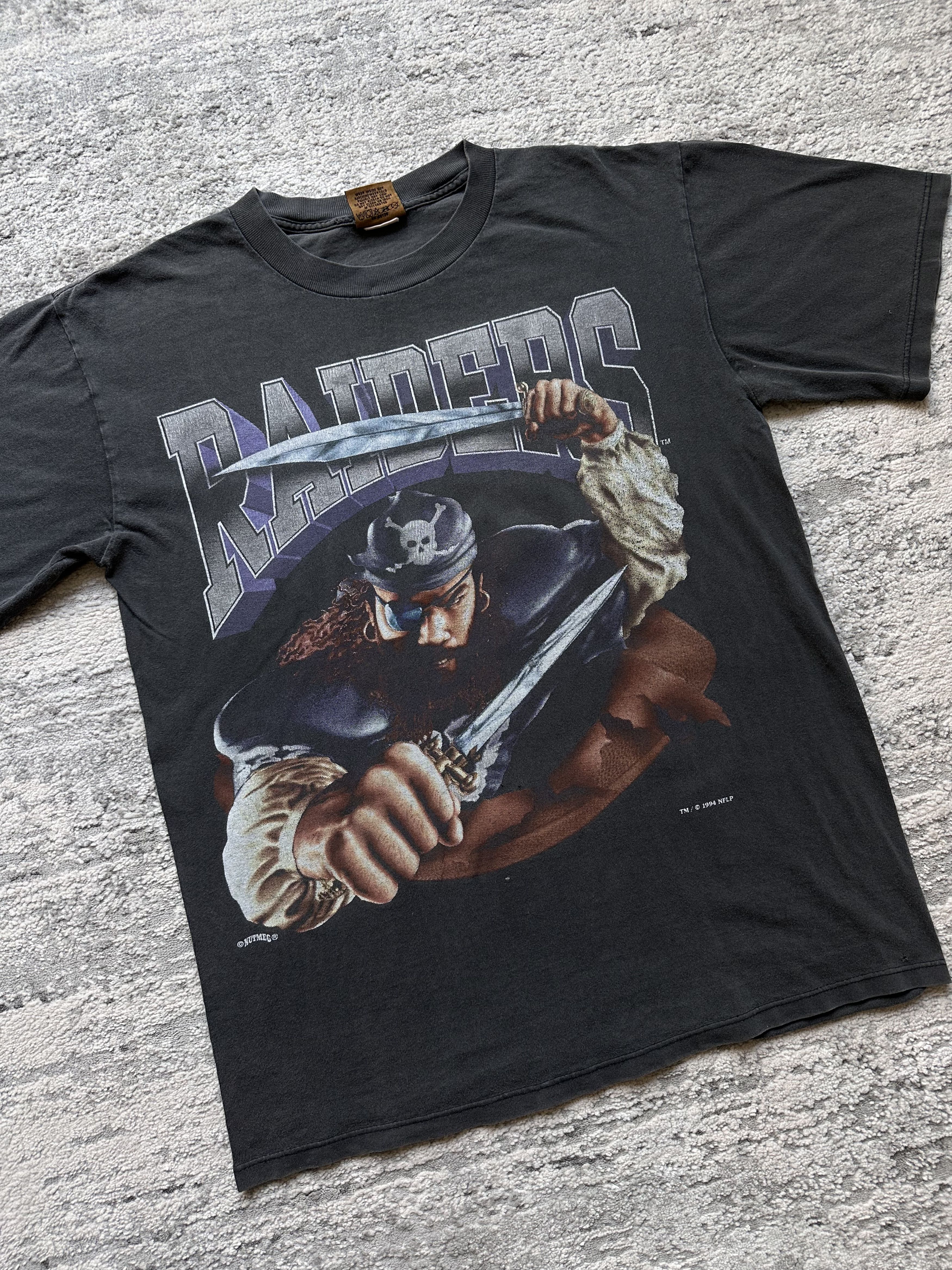 Nutmeg Nfl Raiders vintage t shirt 1994 Size US M / EU 48-50 / 2 - 2 Thumbnail