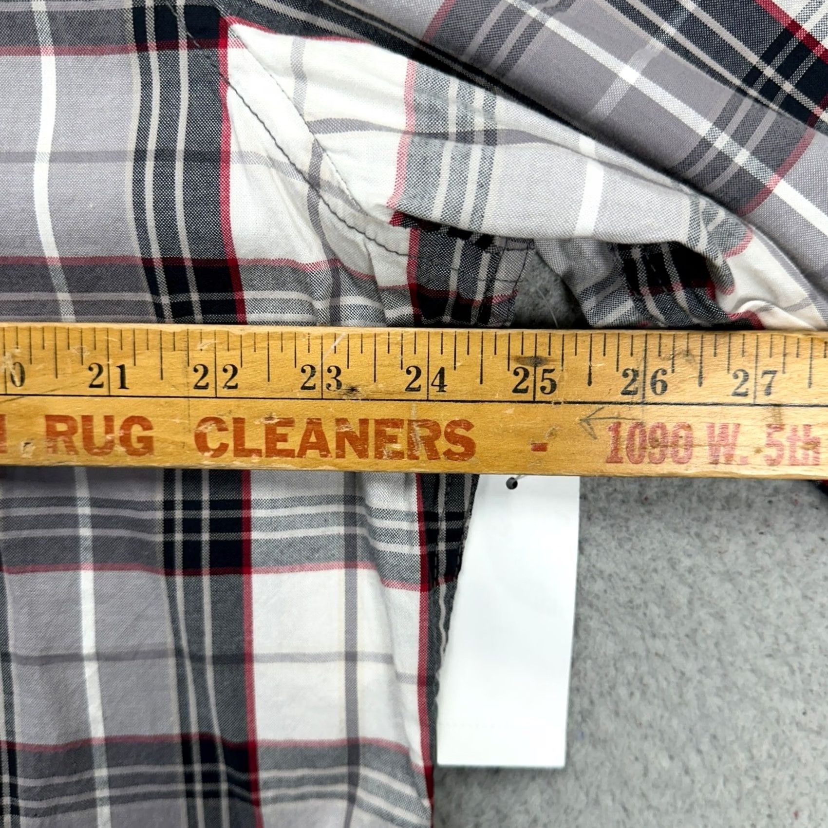 Old Navy Old Navy Shirt Button Up Mens XL Gray White Plaid Long Sleeve Outdoor Cotton NEW Size US XL / EU 56 / 4 - 7 Thumbnail