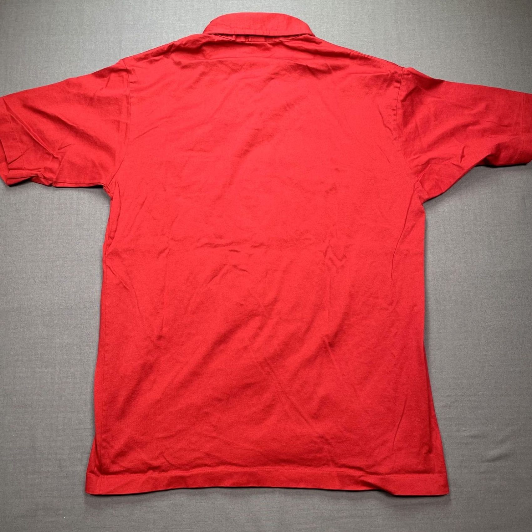 Vintage VINTAGE L.L. Bean Shirt Mens Large Red Cotton Lisle Short Sleeve Button Up Size US L / EU 52-54 / 3 - 6 Thumbnail