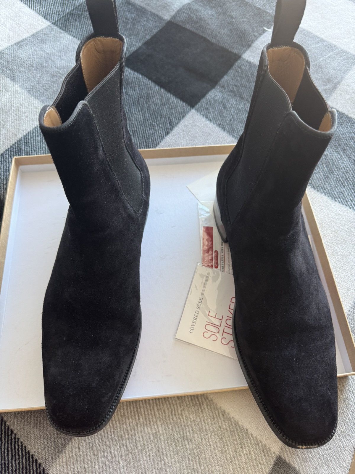 Christian Louboutin Christian Louboutin Chelsea black boots EU 42 Size US 9.5 / EU 42-43 - 19 Thumbnail