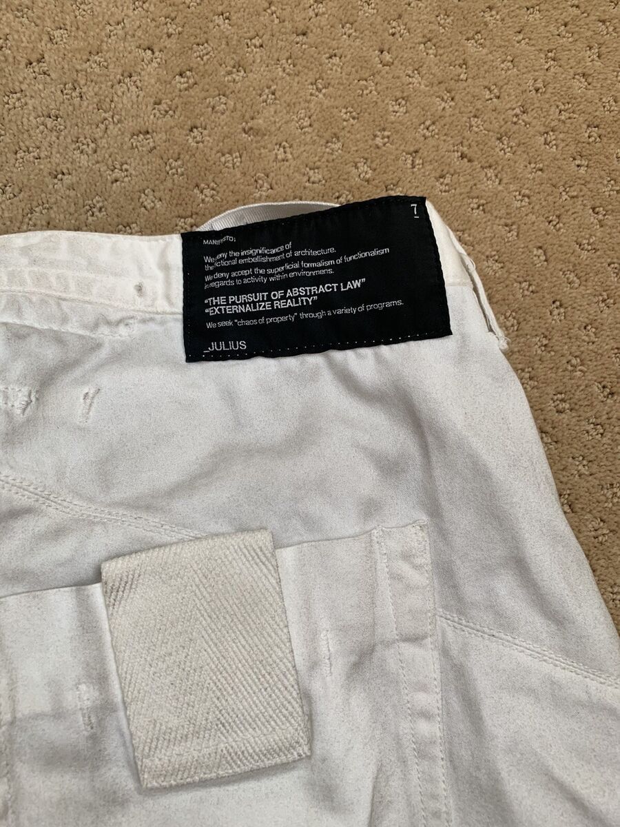 Julius Julius Ghost SS14 Asymmetrical Front Wrap Pants White Size US 31 - 9 Thumbnail