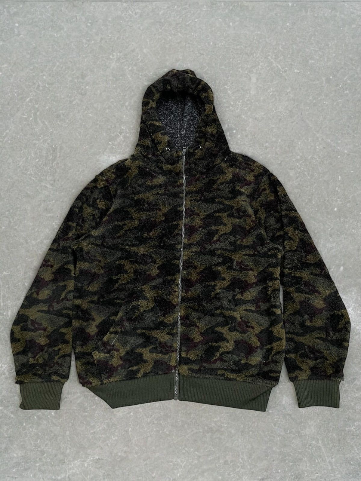 Japanese Brand Authentic Natural Garment Army Digital Fleece Hoodie AW Size US L / EU 52-54 / 3 - 1 Thumbnail