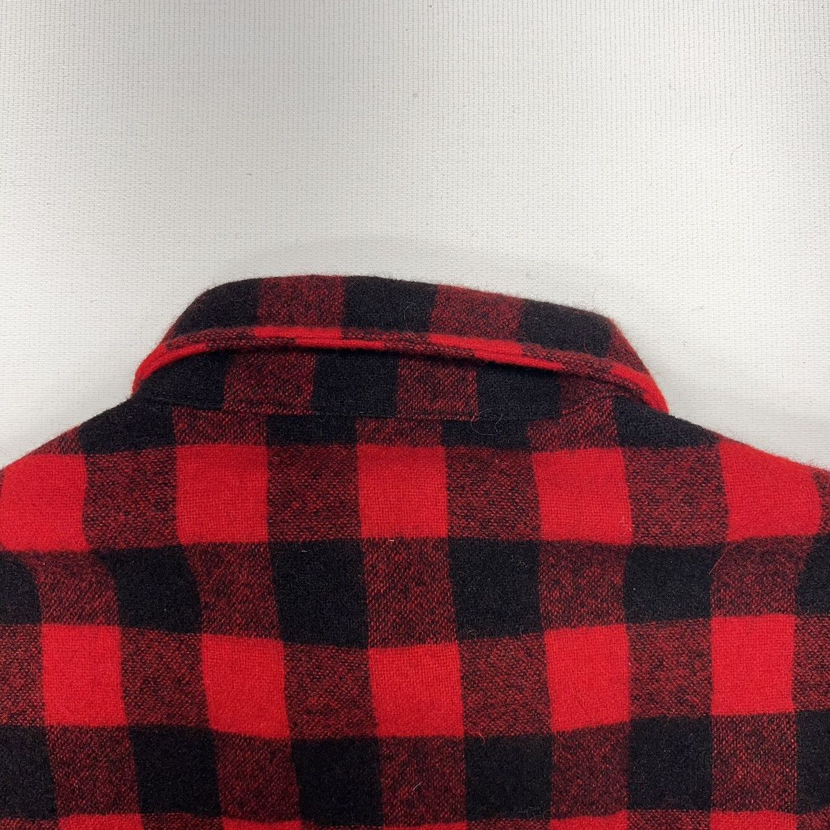 Vintage × Woolrich Woolen Mills Woolrich Flannel Shirt Red Plaid Buffalo Button Up Wool Size US L / EU 52-54 / 3 - 12 Thumbnail